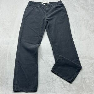 Vintage Gap Corduroy Pants Mens 33x32 Dark Gray Straight Fit Cotton Trousers Y2K